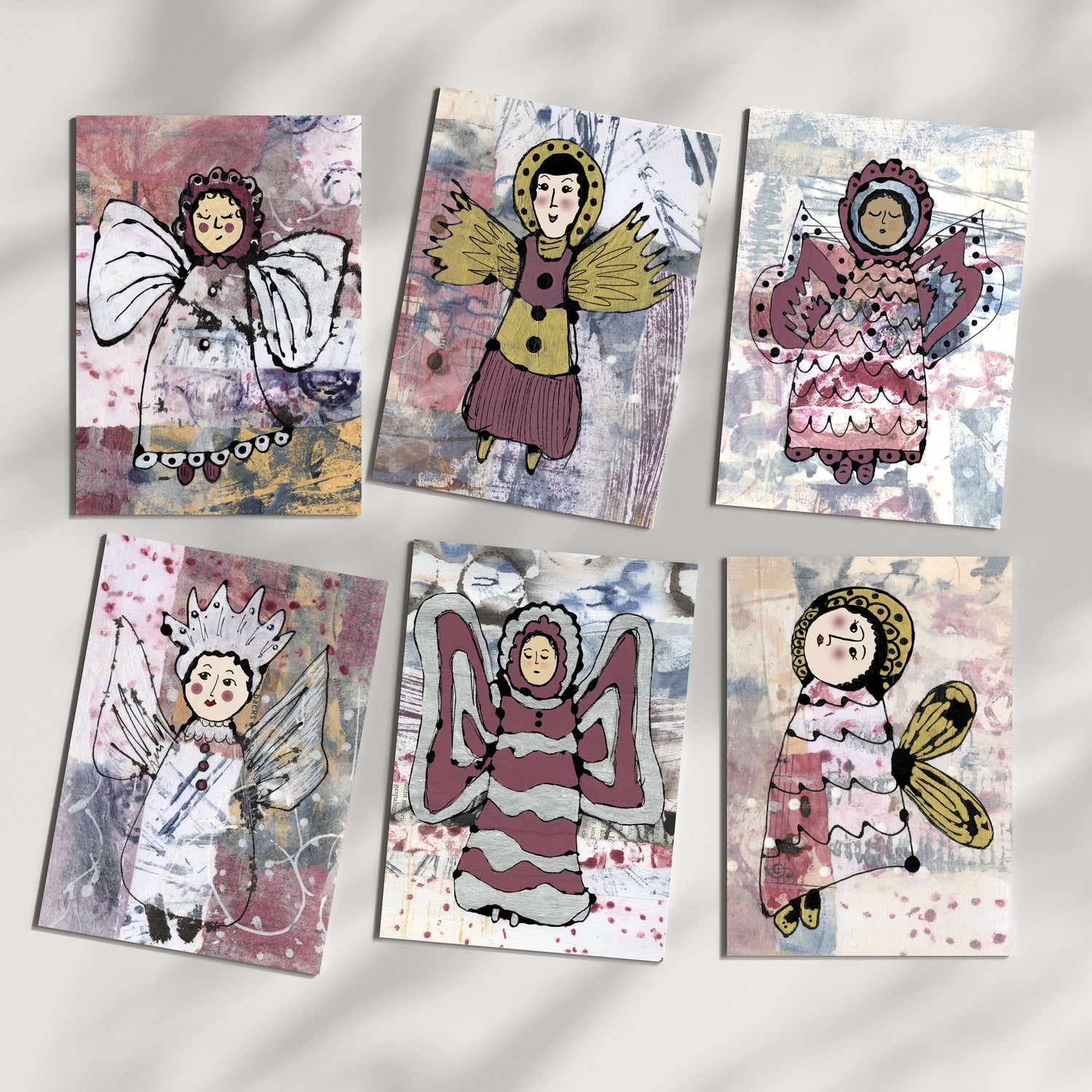 Angel Character Card Packs - 3 Sets of 6 designs