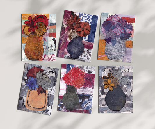 A6 Greeting Card - My Mother's Vases Collection 1